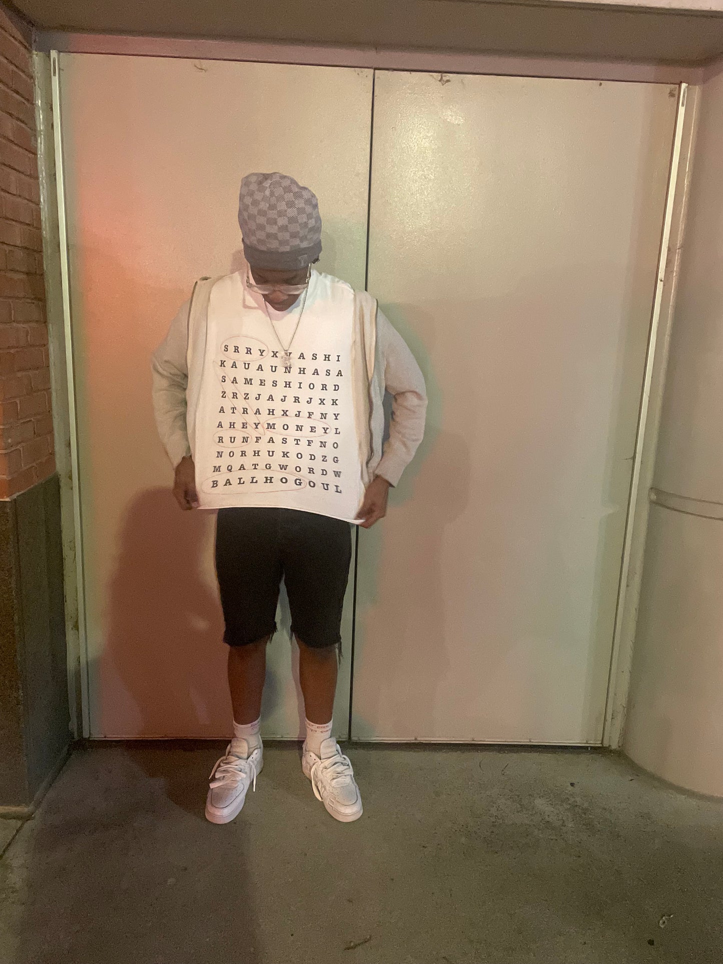 Cross word tee