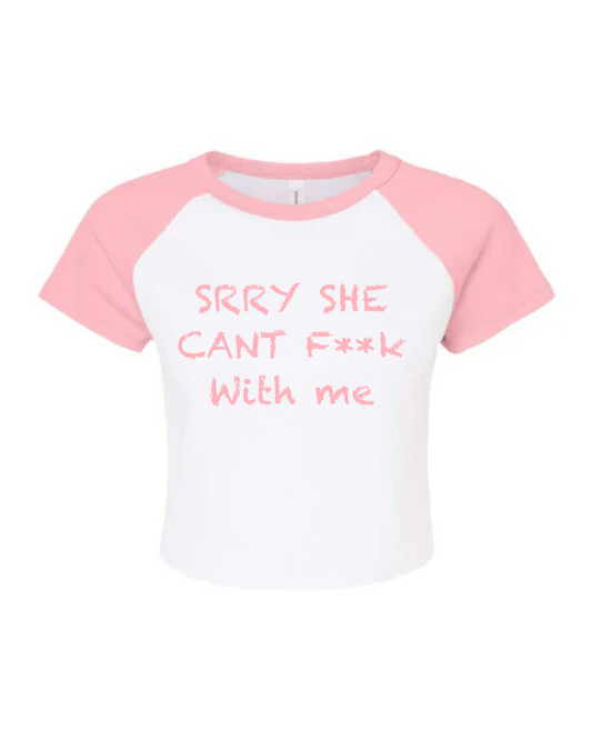 Pink baby tee